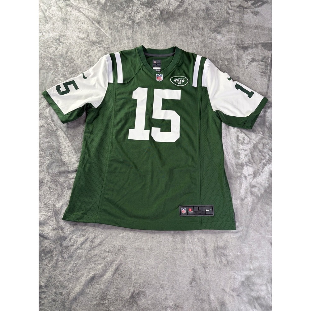 Nike New York Jets Tim Tebow 15 On Field Football Jersey Mens L Green